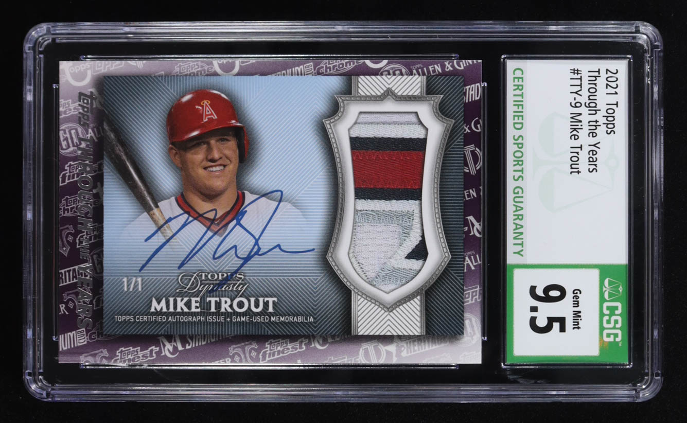 Mike Trout 2021 Topps Through the Years #TTY9 (CSG 9.5) at PristineAuction.com Mike Trout 2021 Topps Through the Years #TTY9 (CSG 9.5) at PristineAuction.com