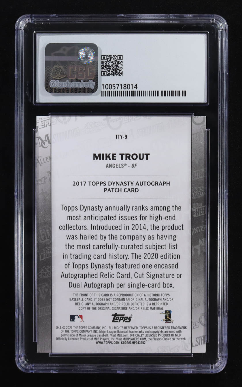Mike Trout 2021 Topps Through the Years #TTY9 (CSG 9.5) at PristineAuction.com Mike Trout 2021 Topps Through the Years #TTY9 (CSG 9.5) at PristineAuction.com