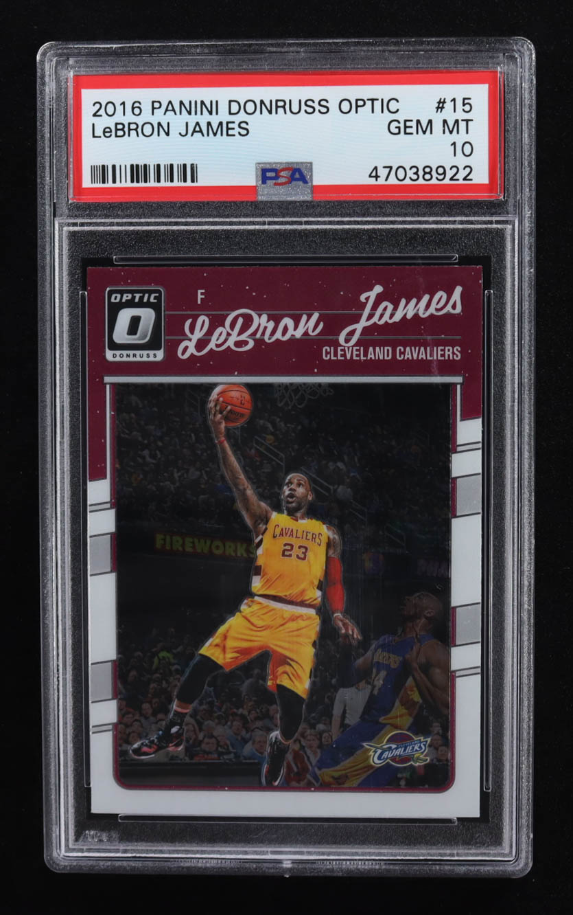 LeBron James 2016-17 Donruss Optic #15 (PSA 10) at PristineAuction.com LeBron James 2016-17 Donruss Optic #15 (PSA 10) at PristineAuction.com