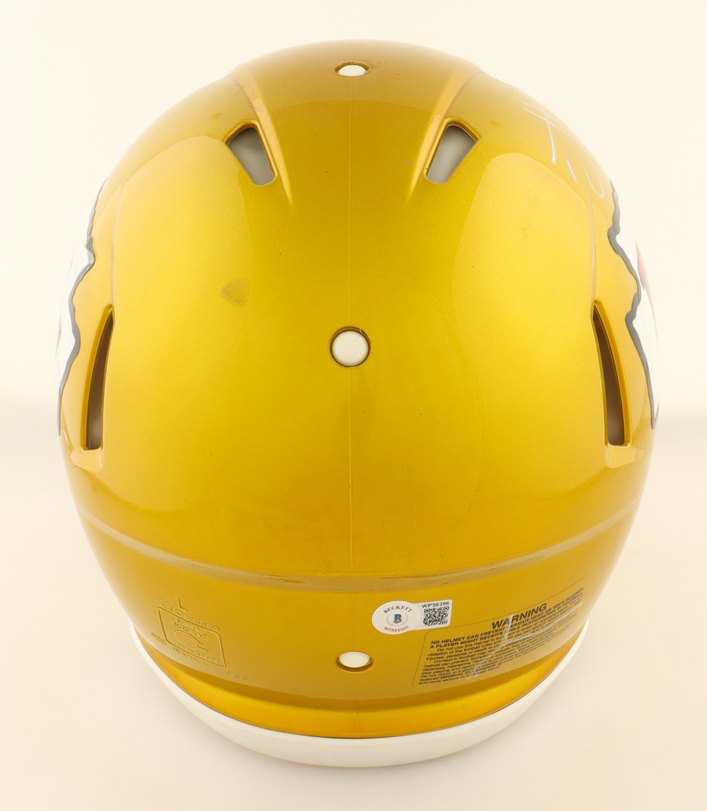 Travis Kelce Signed Chiefs Full-Size Authentic On-Field Flash Alternate Speed Helmet (Beckett) at PristineAuction.com Travis Kelce Signed Chiefs Full-Size Authentic On-Field Flash Alternate Speed Helmet (Beckett) at PristineAuction.com