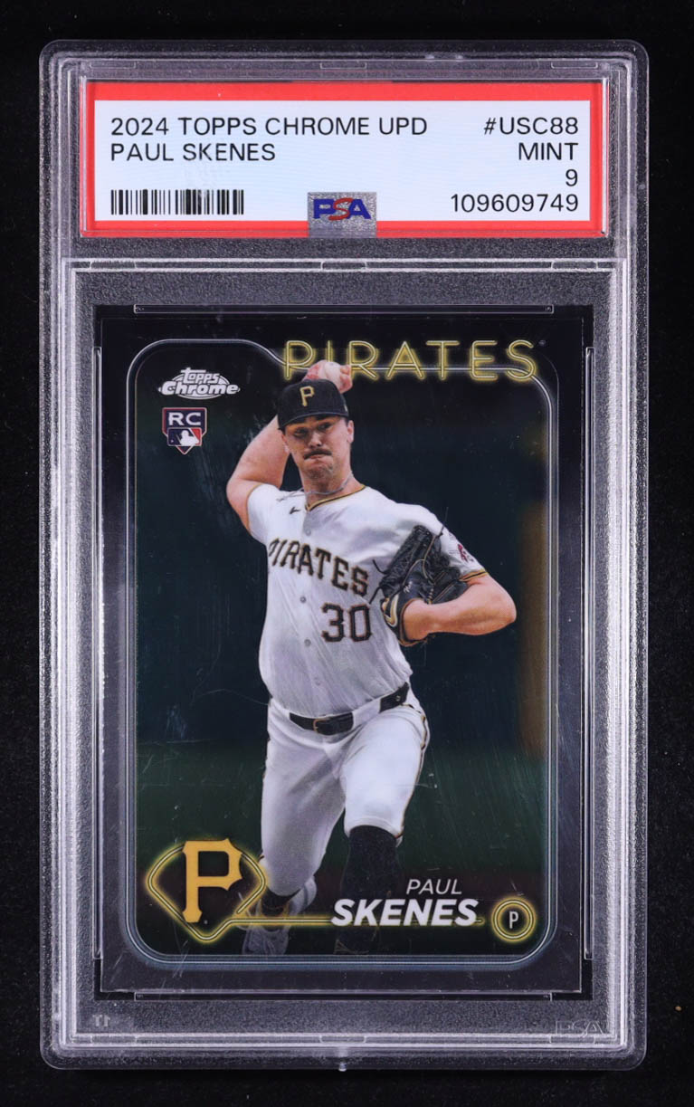 Paul Skenes 2024 Topps Chrome Update #USC88 RC (PSA 9) at PristineAuction.com Paul Skenes 2024 Topps Chrome Update #USC88 RC (PSA 9) at PristineAuction.com