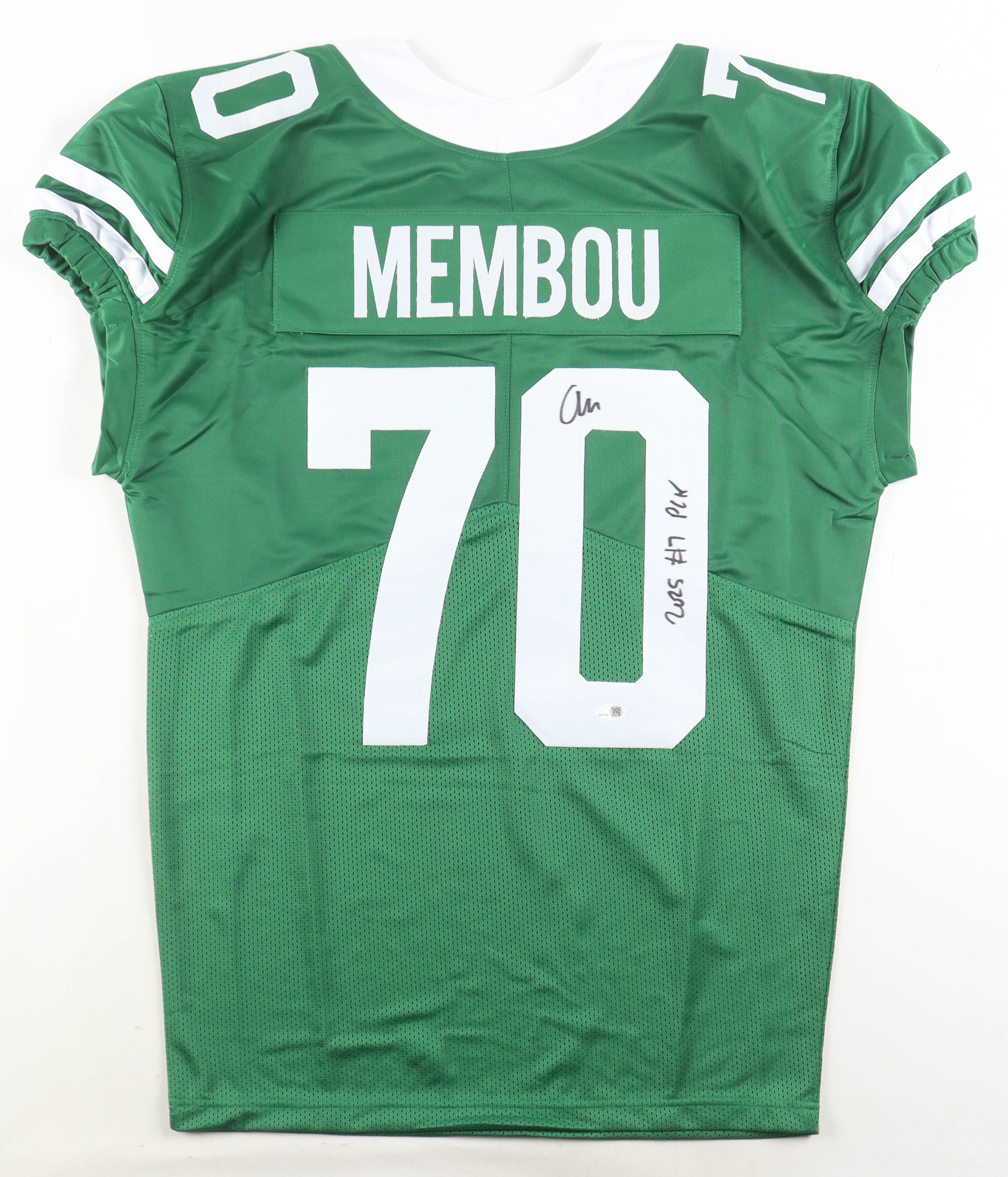 Armand Membou Signed Jersey Inscribed "2025 #7 Pick" (JSA) at PristineAuction.com Armand Membou Signed Jersey Inscribed "2025 #7 Pick" (JSA) at PristineAuction.com