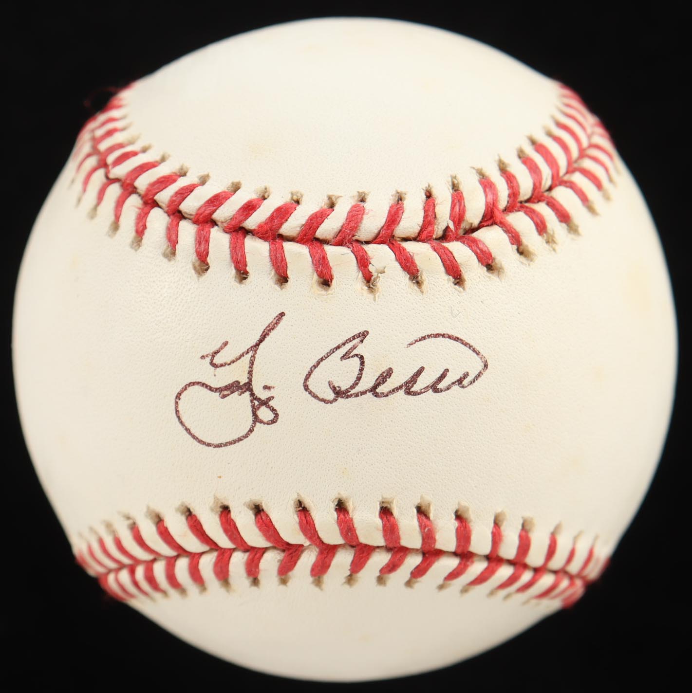 Yogi Berra Signed OML Baseball with Display Case (PSA) at PristineAuction.com Yogi Berra Signed OML Baseball with Display Case (PSA) at PristineAuction.com