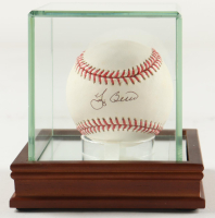 Yogi Berra Signed OML Baseball with Display Case (PSA) at PristineAuction.com