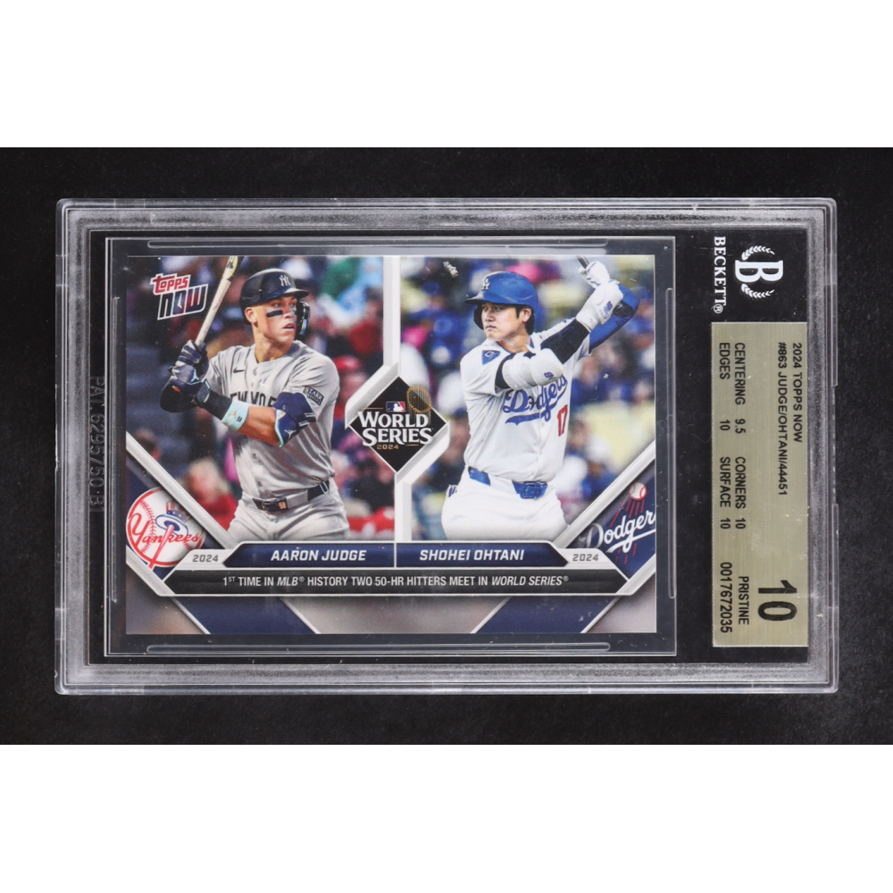 Aaron Judge / Shohei Ohtani 2024 Topps Now #863 (BGS 10) at PristineAuction.com