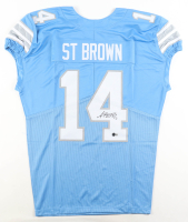 Amon-Ra St. Brown Signed Jersey (Beckett) at PristineAuction.com