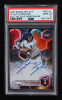 Wyatt Langford 2023 Bowman's Best Best of '23 Autographs #B23WL RC (PSA 10) at PristineAuction.com