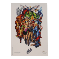 Stan Lee Signed "Avengers" Marvel 13x19 Art Print by J. Scott Campbell (PSA) at PristineAuction.com