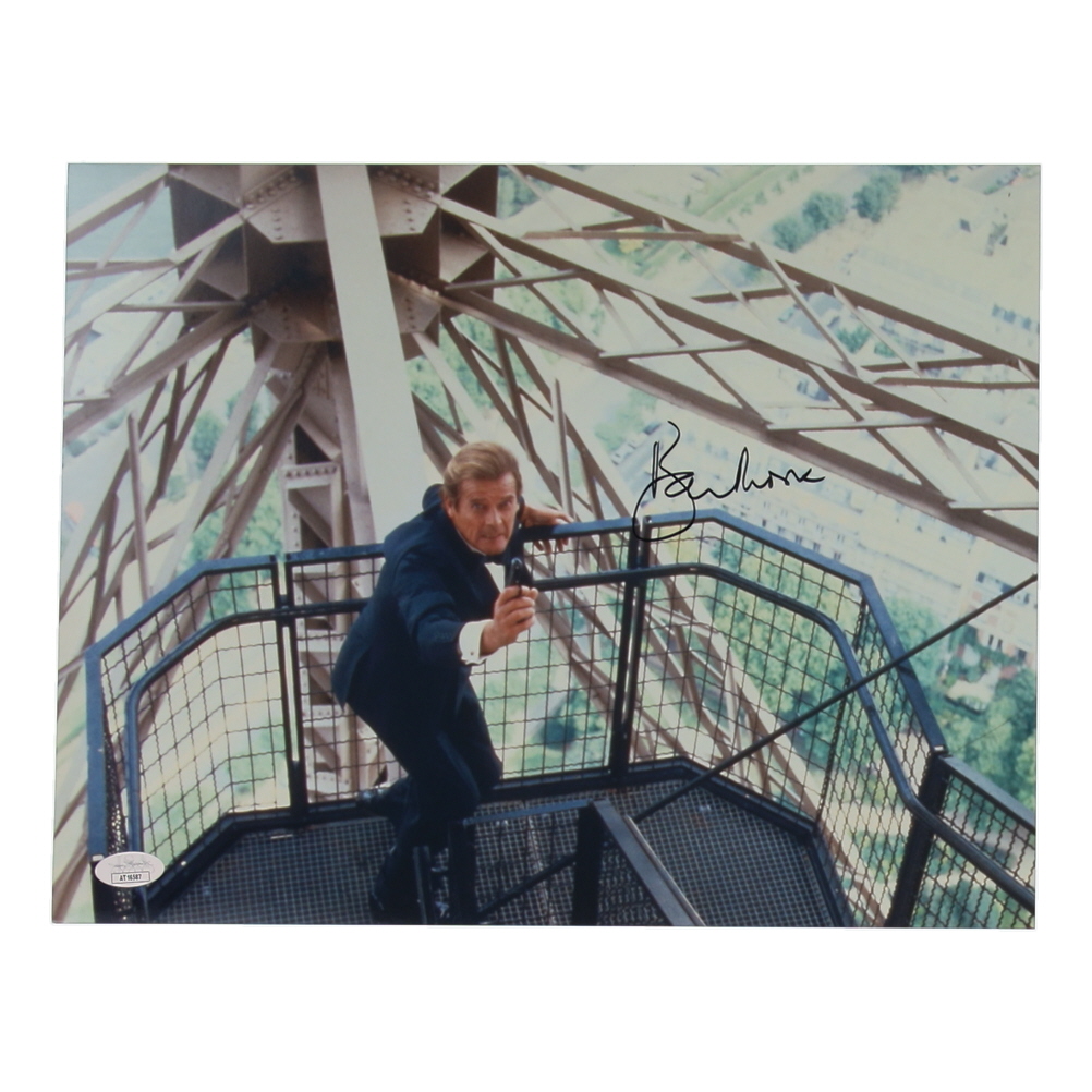 Roger Moore Signed "A View to a Kill" 11x14 Photo (JSA) at PristineAuction.com Roger Moore Signed "A View to a Kill" 11x14 Photo (JSA) at PristineAuction.com