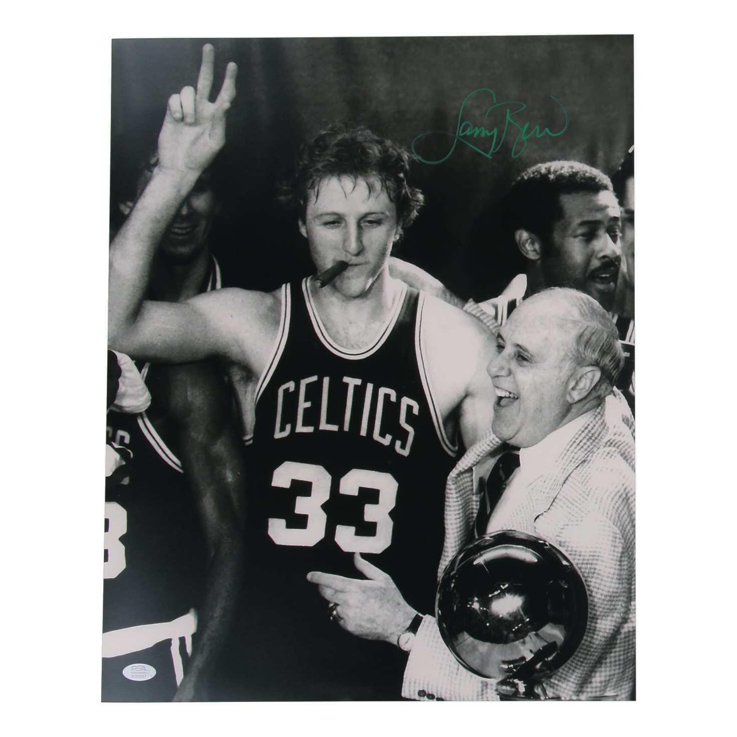 Larry Bird Signed Celtics 16x20 Photo (PSA) at PristineAuction.com Larry Bird Signed Celtics 16x20 Photo (PSA) at PristineAuction.com