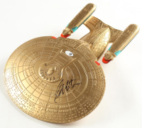 William Shatner Signed Gold "Star Trek Enterprise" Figurine (JSA) at PristineAuction.com