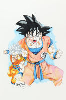 "Goku" Dragon Ball LE 12x18 Lithograph by Brian Barton #/250 (PA) at PristineAuction.com