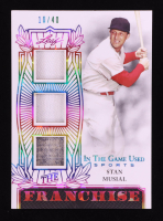 Stan Musial 2024 Leaf ITG Used Sports The Franchise Triple Memorabilia Crystal Rainbow #TFSM1 #10/40 at PristineAuction.com