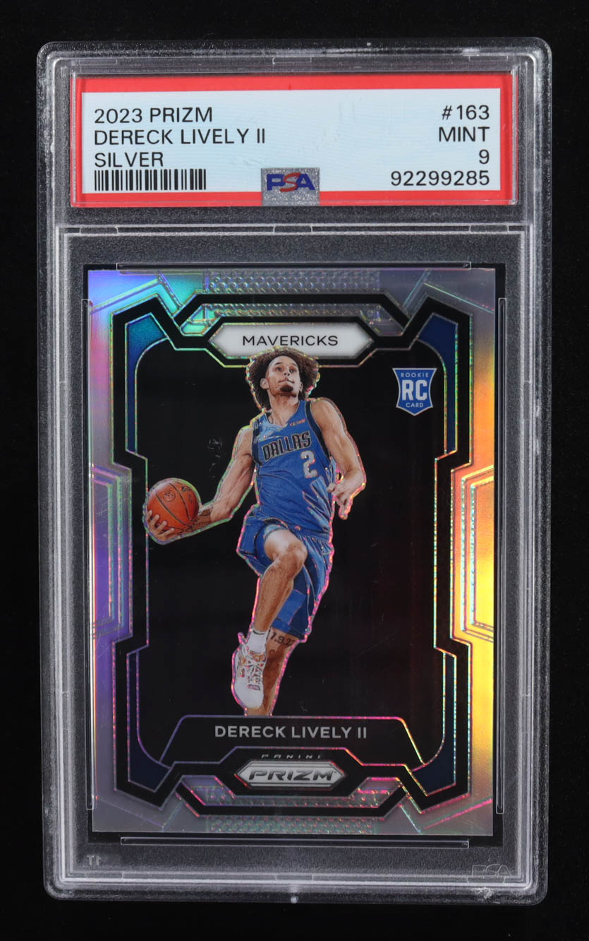 Dereck Lively 2023-24 Panini Prizm Prizms Silver #163 RC (PSA 9) at PristineAuction.com Dereck Lively 2023-24 Panini Prizm Prizms Silver #163 RC (PSA 9) at PristineAuction.com