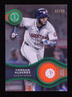 Yordan Alvarez 2025 Topps Tribute Stamp of Approval Relics Green #SOAYA #55/99 at PristineAuction.com