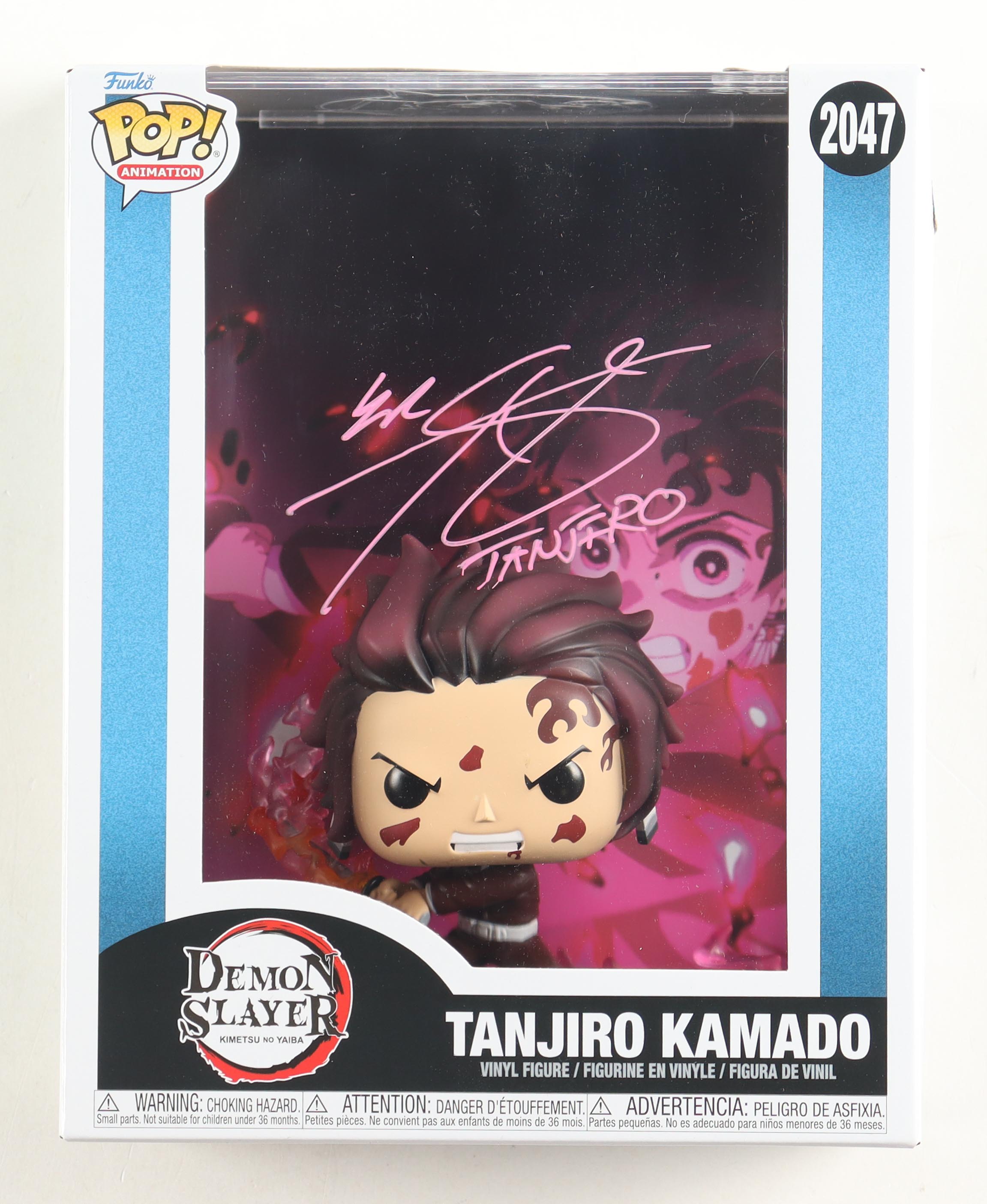 Zach Aguilar Signed Demon Slayer #2047 Tanjiro Kamado Funko Pop! Vinyl Figure Inscribed "Tanjiro" (JSA) at PristineAuction.com Zach Aguilar Signed Demon Slayer #2047 Tanjiro Kamado Funko Pop! Vinyl Figure Inscribed "Tanjiro" (JSA) at PristineAuction.com