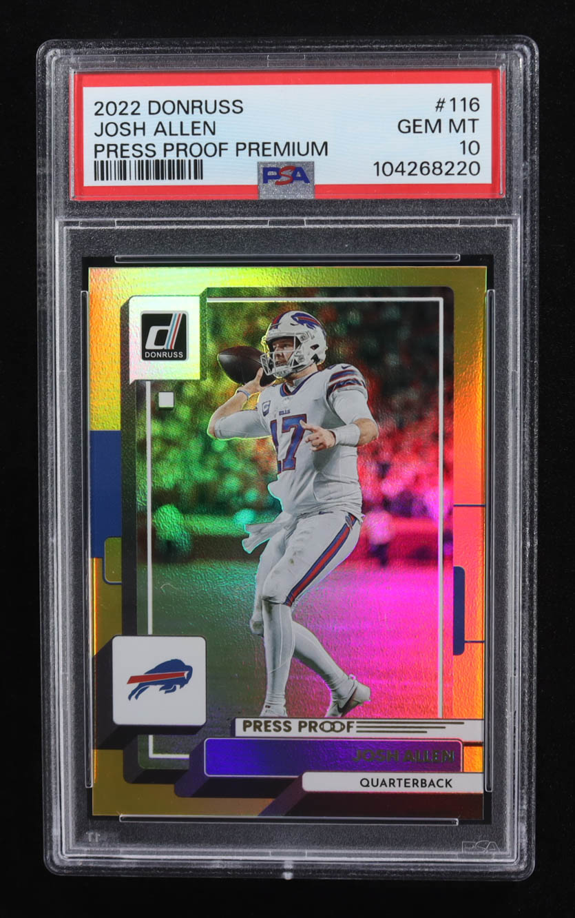 Josh Allen 2022 Donruss Press Proof Premium #116 (PSA 10) at PristineAuction.com Josh Allen 2022 Donruss Press Proof Premium #116 (PSA 10) at PristineAuction.com