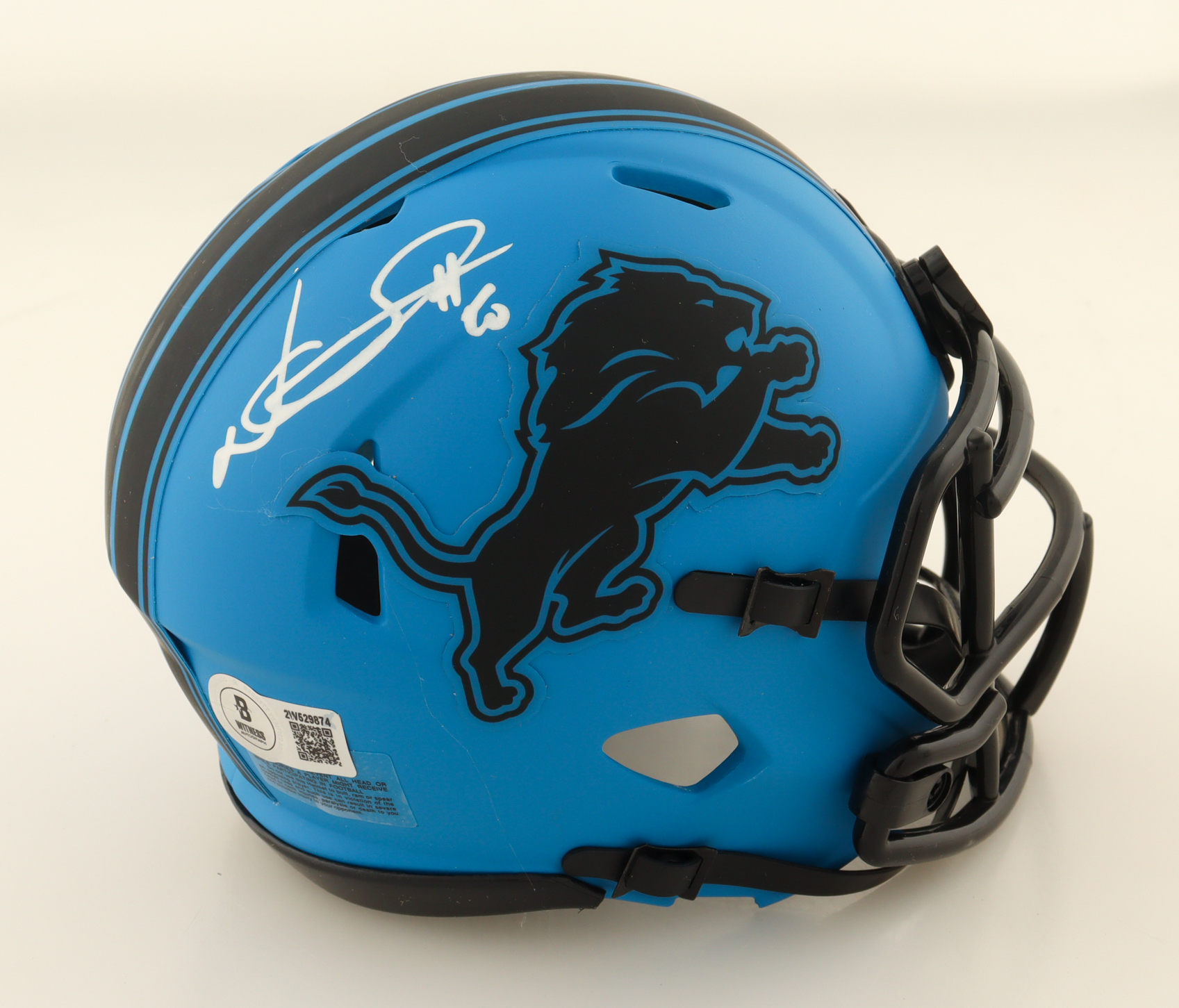 Ndamukong Suh Signed Lions Rave Alternate Speed Mini Helmet (Beckett) at PristineAuction.com Ndamukong Suh Signed Lions Rave Alternate Speed Mini Helmet (Beckett) at PristineAuction.com