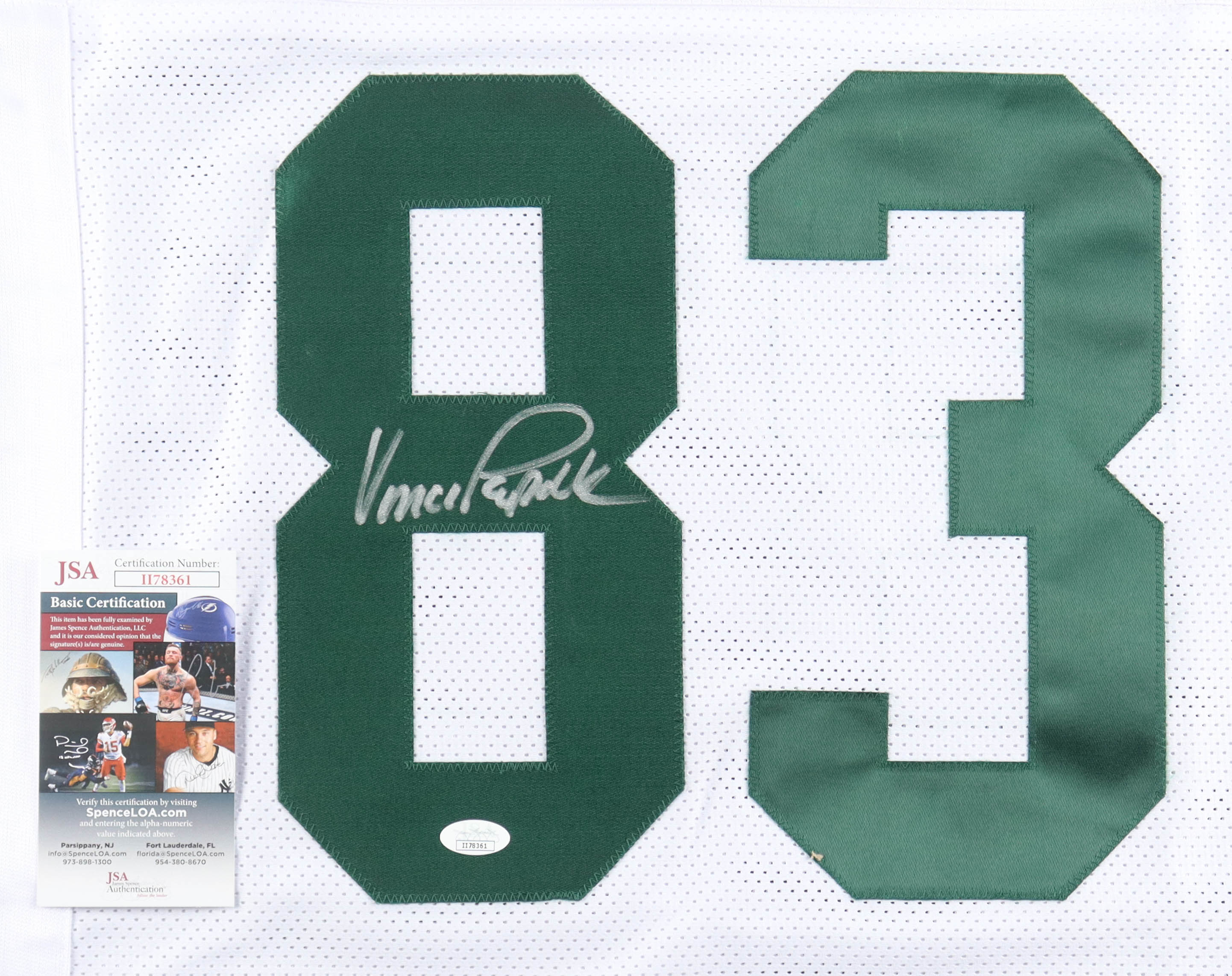 Vince Papale Signed Jersey (JSA) at PristineAuction.com Vince Papale Signed Jersey (JSA) at PristineAuction.com