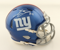 Brandon Jacobs Signed Giants Speed Mini Helmet (Beckett) at PristineAuction.com