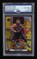 Fred VanVleet Signed 2021-22 Panini Mosaic Mosaic Gold Wave #67 (PSA) at PristineAuction.com