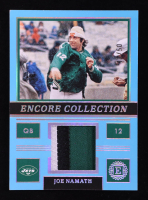 Joe Namath 2022-23 Panini Encased Encore Collection Materials Sapphire #4 #17/50 at PristineAuction.com