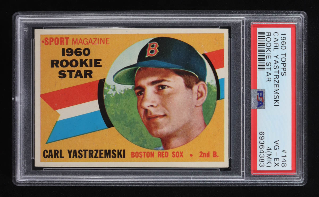 Carl Yastrzemski 1960 Topps #148 RS RC (PSA 4) at PristineAuction.com Carl Yastrzemski 1960 Topps #148 RS RC (PSA 4) at PristineAuction.com