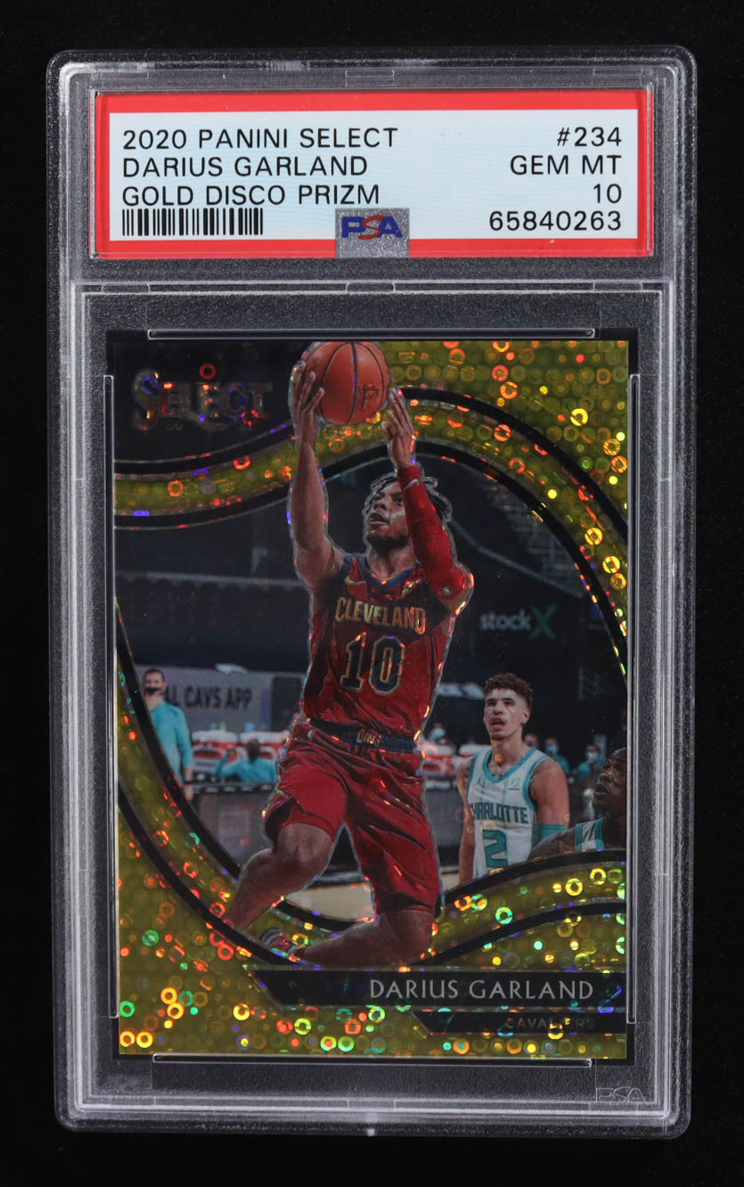 Darius Garland 2020-21 Select Prizms Gold Disco #234 #8/10 (PSA 10) at PristineAuction.com Darius Garland 2020-21 Select Prizms Gold Disco #234 #8/10 (PSA 10) at PristineAuction.com