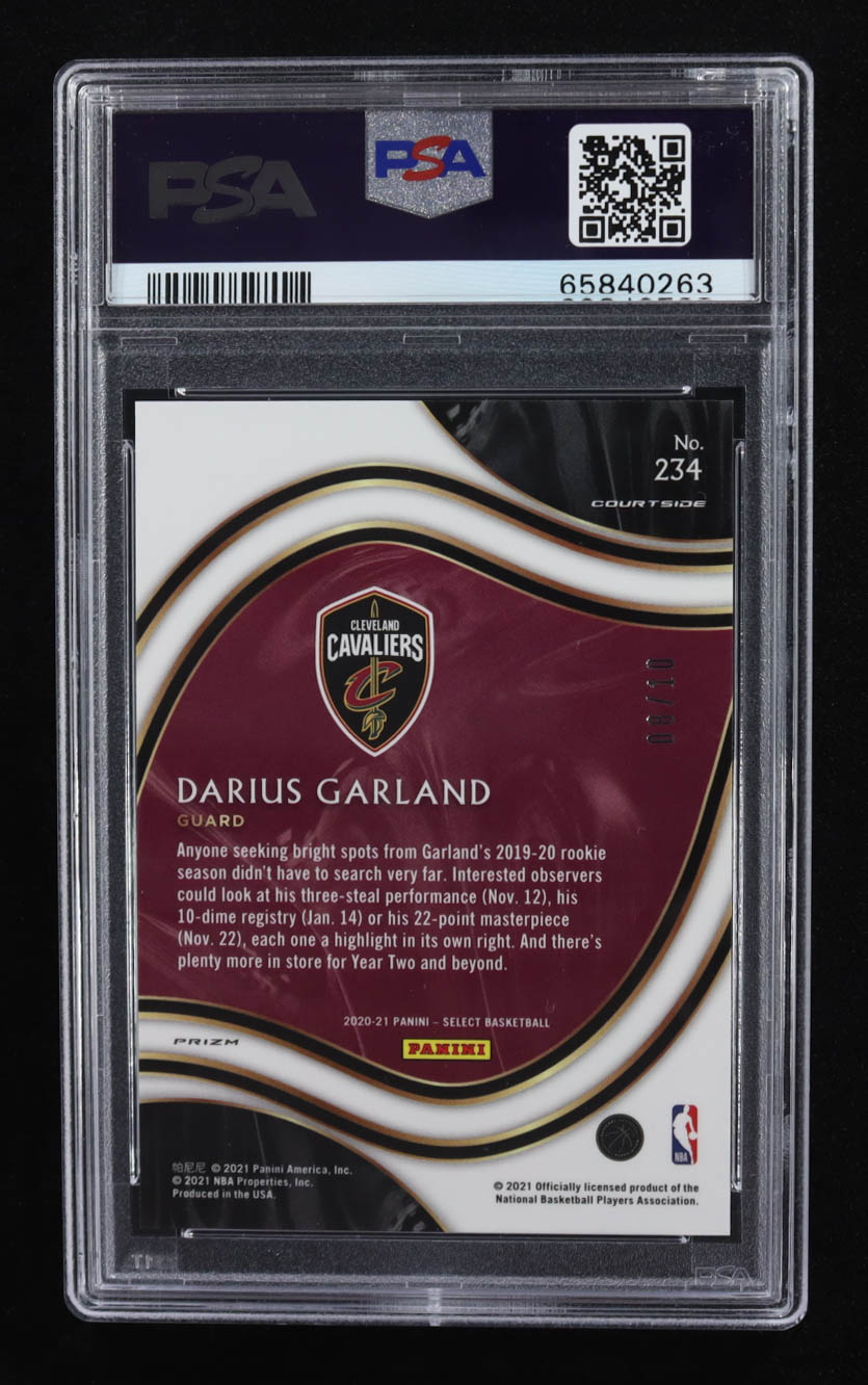 Darius Garland 2020-21 Select Prizms Gold Disco #234 #8/10 (PSA 10) at PristineAuction.com Darius Garland 2020-21 Select Prizms Gold Disco #234 #8/10 (PSA 10) at PristineAuction.com