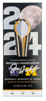 Jim Harbaugh Signed 2024 College Football National Championship Game Commemorative Ticket (Fanatics) at PristineAuction.com