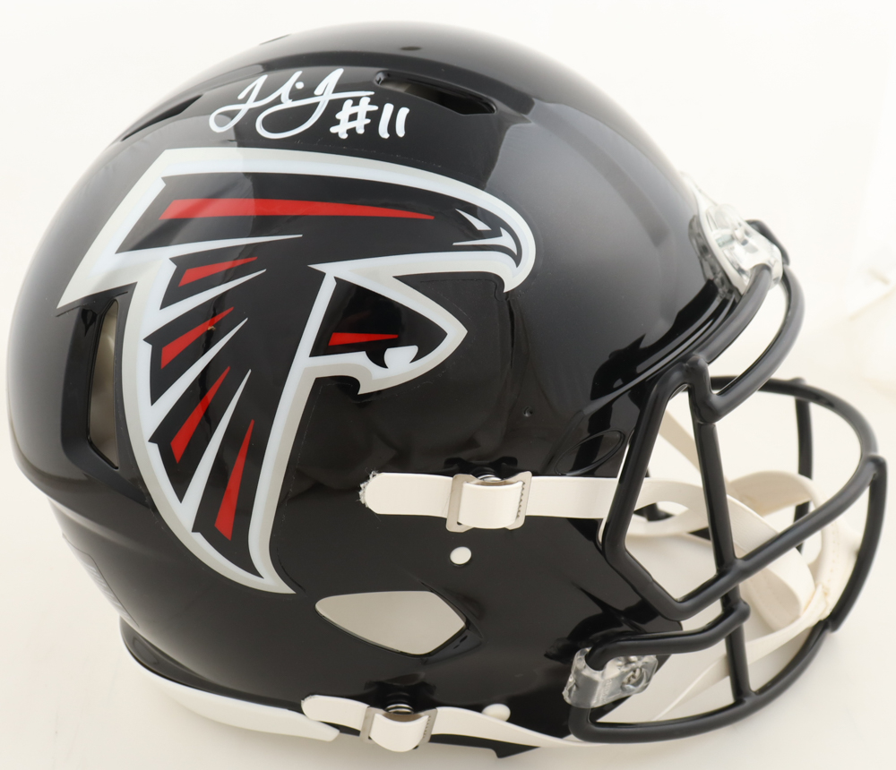 Julio Jones Signed Falcons Full-Size Authentic On-Field Speed Helmet (Beckett) at PristineAuction.com Julio Jones Signed Falcons Full-Size Authentic On-Field Speed Helmet (Beckett) at PristineAuction.com