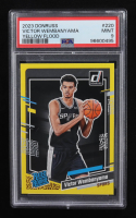 Victor Wembanyama 2023-24 Donruss Yellow Flood #220 RC (PSA 9) at PristineAuction.com