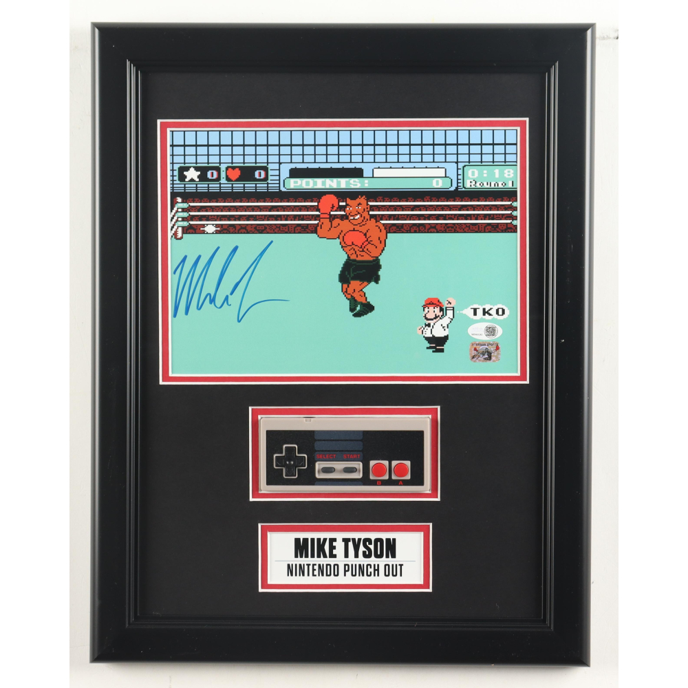 Mike Tyson Signed "Punch-Out!!" Custom Framed Photo Display With Nintendo Controller (JSA & Tyson) at PristineAuction.com