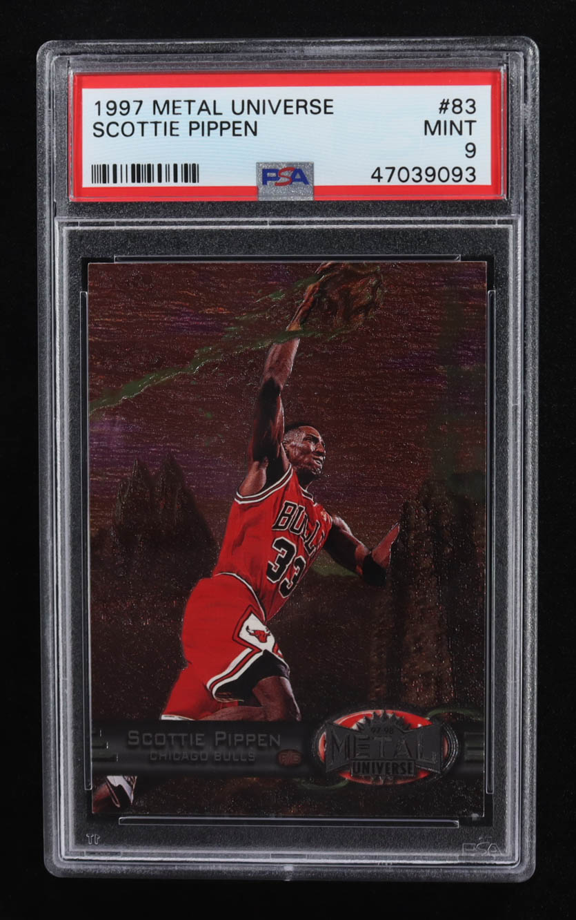 Scottie Pippen 1997-98 Metal Universe #83 (PSA 9) at PristineAuction.com Scottie Pippen 1997-98 Metal Universe #83 (PSA 9) at PristineAuction.com