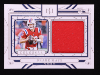 Drake Maye 2024 Panini National Treasures Colossal Patch #CM-DME RC at PristineAuction.com