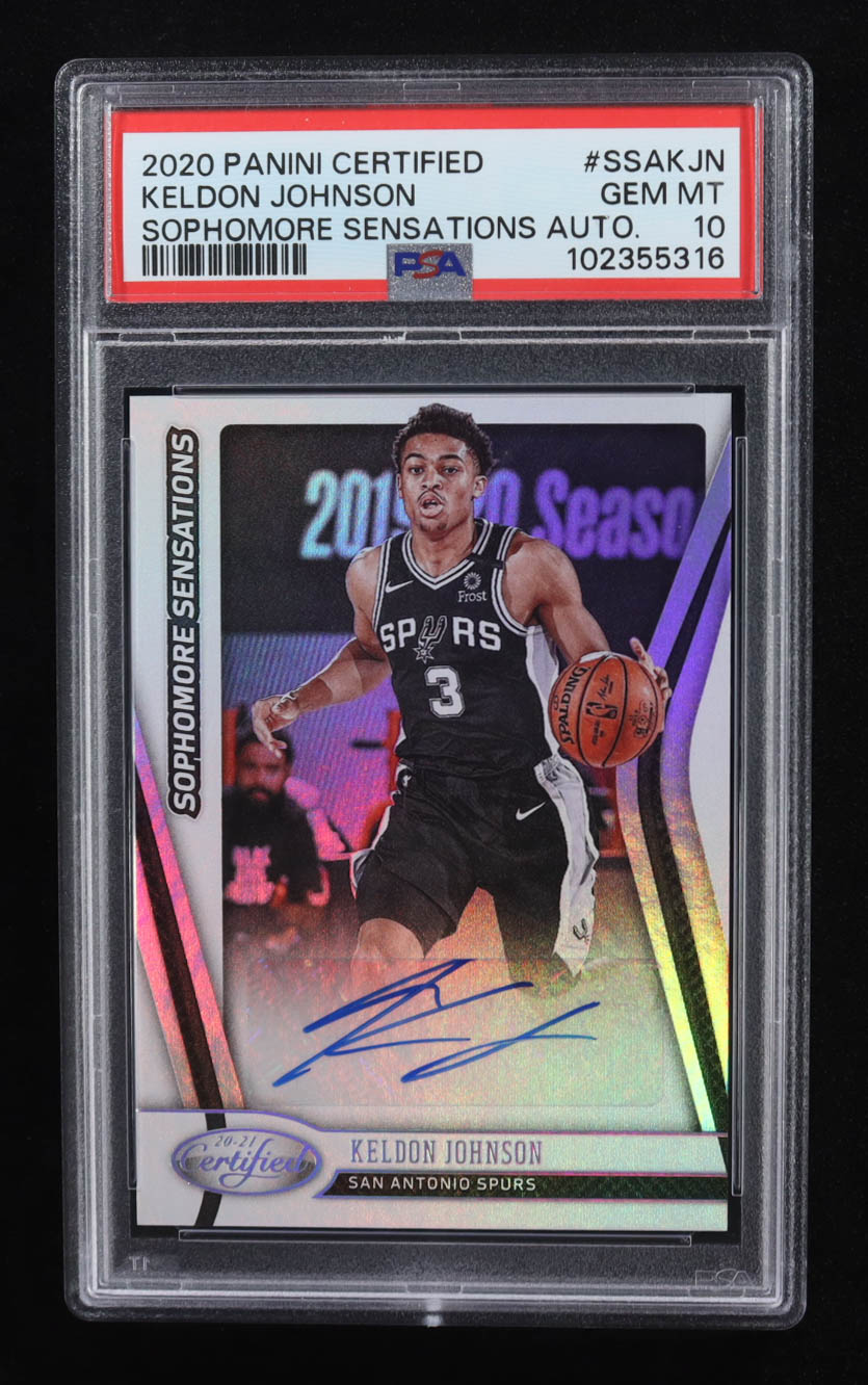 Keldon Johnson 2020-21 Certified Sophomore Sensations Autographs #5 (PSA 10) at PristineAuction.com Keldon Johnson 2020-21 Certified Sophomore Sensations Autographs #5 (PSA 10) at PristineAuction.com