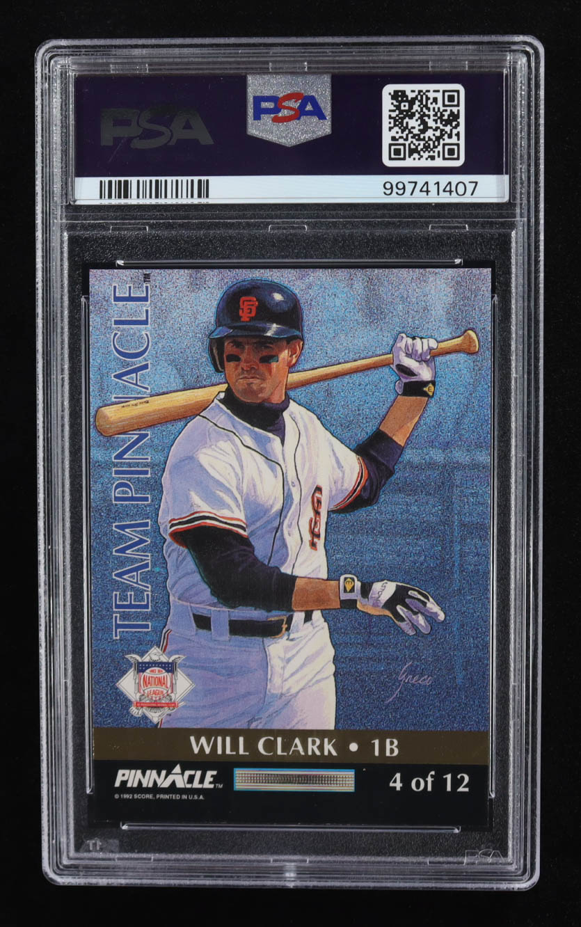 Frank Thomas / Will Clark 1992 Pinnacle Team Pinnacle #4 (PSA 8) at PristineAuction.com Frank Thomas / Will Clark 1992 Pinnacle Team Pinnacle #4 (PSA 8) at PristineAuction.com