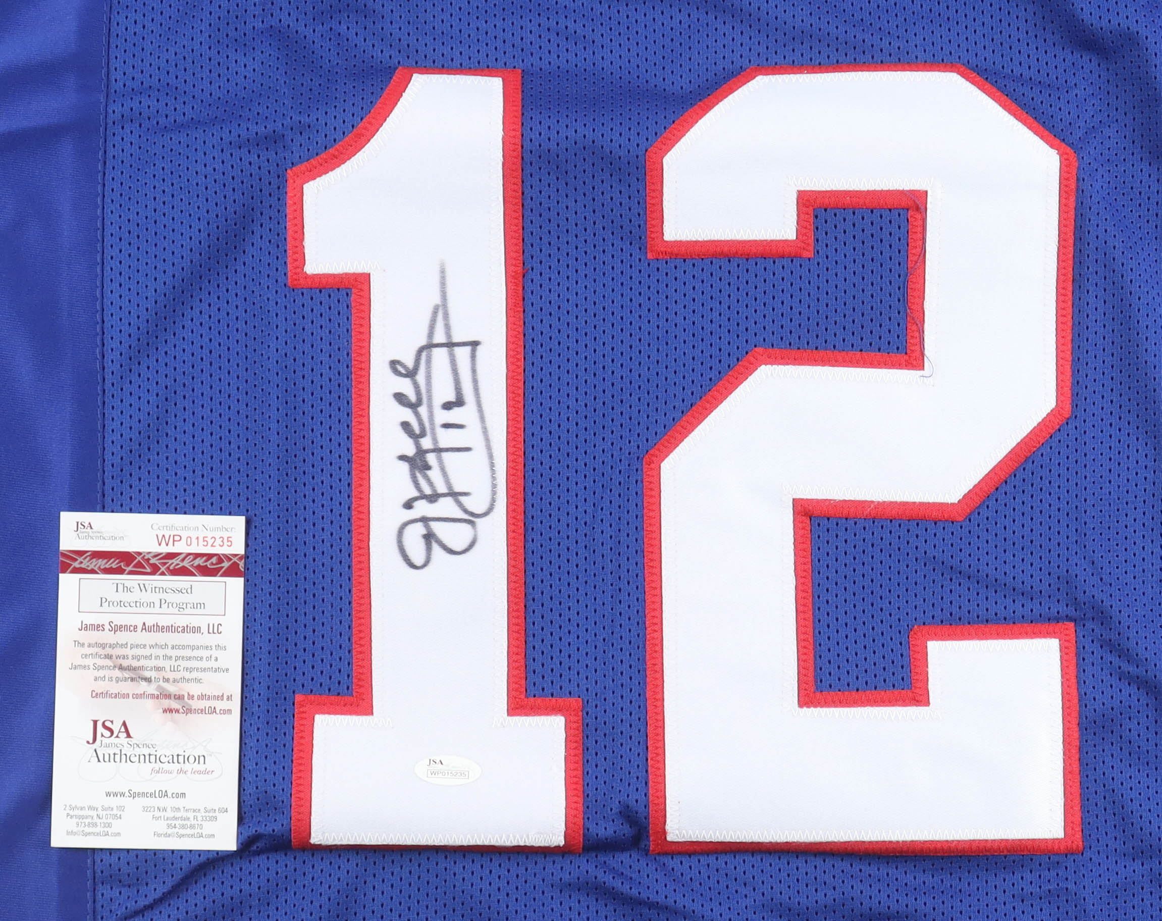 Jim Kelly Signed Jersey (JSA) at PristineAuction.com Jim Kelly Signed Jersey (JSA) at PristineAuction.com