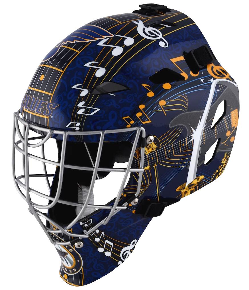 Martin Brodeur Signed Blues Full-Size Goalie Mask (Fanatics) at PristineAuction.com Martin Brodeur Signed Blues Full-Size Goalie Mask (Fanatics) at PristineAuction.com