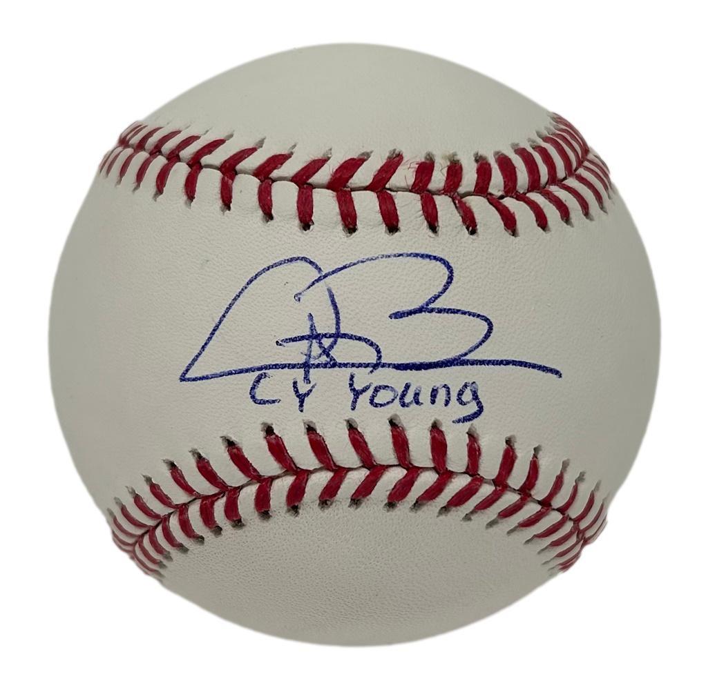 Trevor Bauer Signed OML Baseball Inscribed "Cy Young" (JSA) at PristineAuction.com Trevor Bauer Signed OML Baseball Inscribed "Cy Young" (JSA) at PristineAuction.com