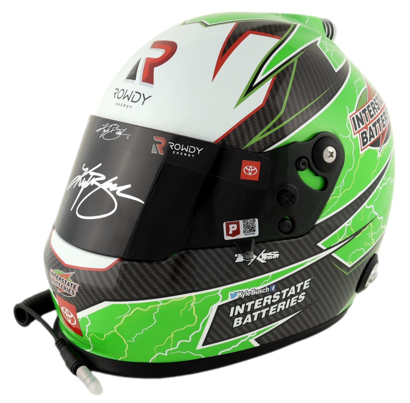 Kyle Busch Signed 2021 NASCAR Interstate Batteries Full-Size Helmet (PA) at PristineAuction.com Kyle Busch Signed 2021 NASCAR Interstate Batteries Full-Size Helmet (PA) at PristineAuction.com