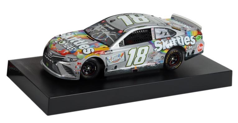 Kyle Busch Signed 2020 NASCAR #18 Skittles Zombie - Texas Win - Raced Version - 1:24 Premium Action Diecast Car (PA) at PristineAuction.com Kyle Busch Signed 2020 NASCAR #18 Skittles Zombie - Texas Win - Raced Version - 1:24 Premium Action Diecast Car (PA) at PristineAuction.com