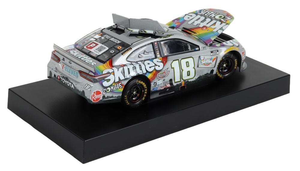 Kyle Busch Signed 2020 NASCAR #18 Skittles Zombie - Texas Win - Raced Version - 1:24 Premium Action Diecast Car (PA) at PristineAuction.com Kyle Busch Signed 2020 NASCAR #18 Skittles Zombie - Texas Win - Raced Version - 1:24 Premium Action Diecast Car (PA) at PristineAuction.com