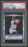 Gunnar Henderson 2022 Leaf Trinity Clear Autographs Silver Foil #CABR1 #85/99 (PSA 9) at PristineAuction.com