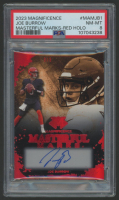 Joe Burrow 2023 Magnificence Masterful Mark Red Holo #MAMJB1 #3/3 (PSA 8) at PristineAuction.com