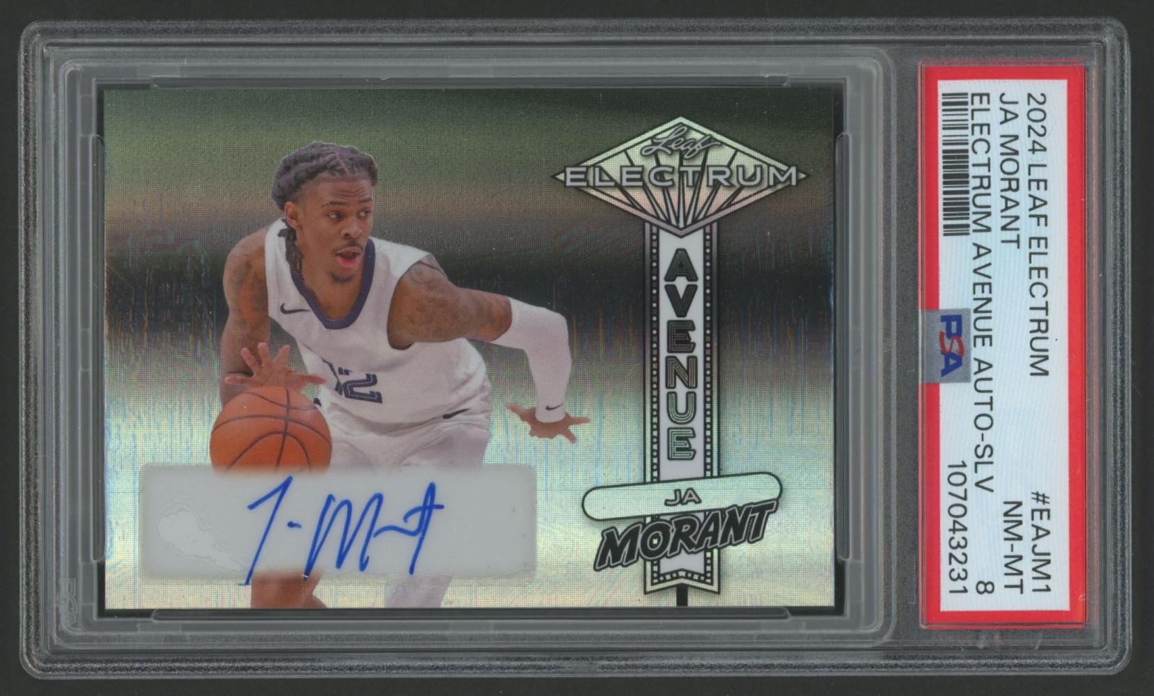 Ja Morant 2024 Leaf Electrum Avenue Autograph Silver #EAJM1 #2/3 (PSA 8) at PristineAuction.com Ja Morant 2024 Leaf Electrum Avenue Autograph Silver #EAJM1 #2/3 (PSA 8) at PristineAuction.com