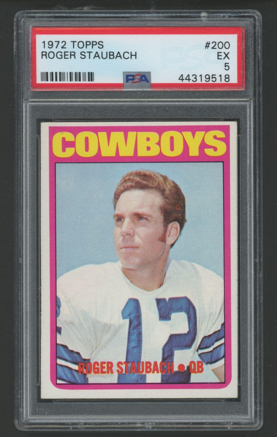 Roger Staubach 1972 Topps #200 RC (PSA 5) at PristineAuction.com Roger Staubach 1972 Topps #200 RC (PSA 5) at PristineAuction.com