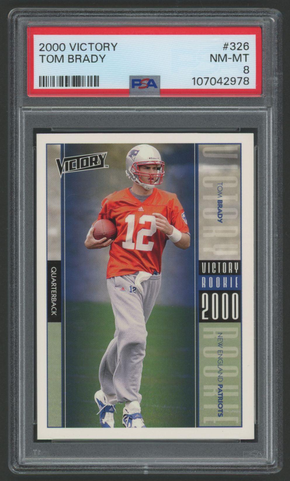 Tom Brady 2000 Upper Deck Victory #326 RC (PSA 8) at PristineAuction.com Tom Brady 2000 Upper Deck Victory #326 RC (PSA 8) at PristineAuction.com