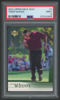 Tiger Woods 2001 Upper Deck #1 RC (PSA 9) at PristineAuction.com
