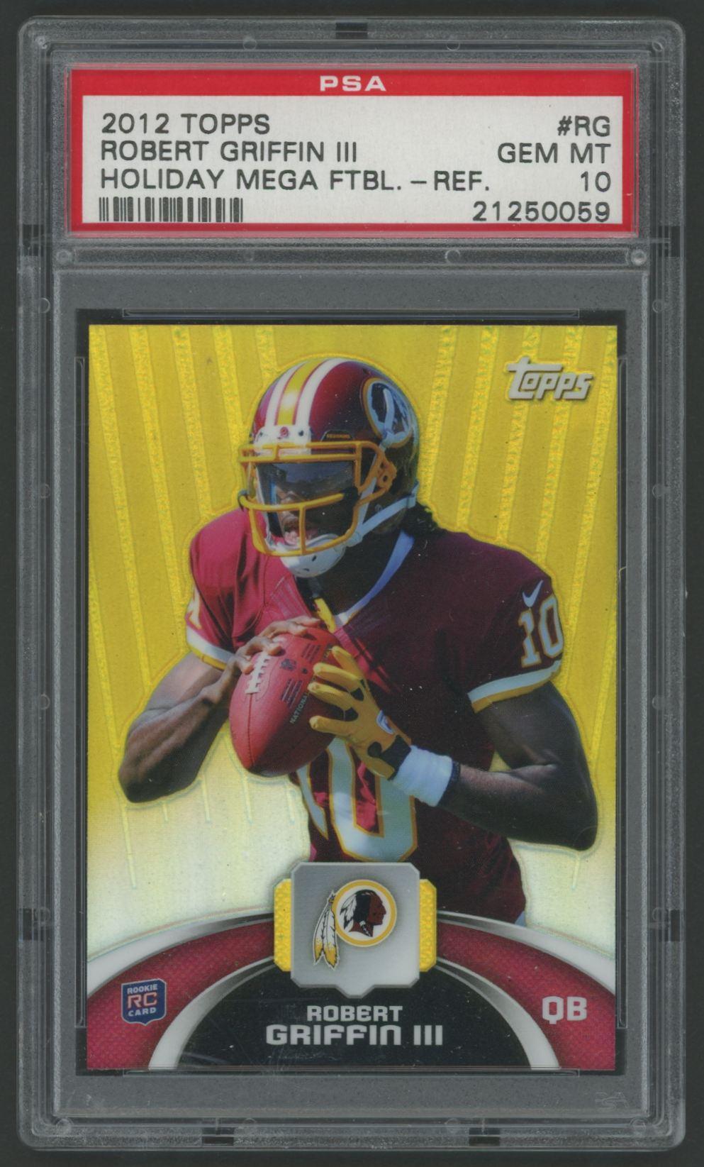 Robert Griffin III 2012 Topps Holiday Mega Refractor #RG (PSA 10) at PristineAuction.com Robert Griffin III 2012 Topps Holiday Mega Refractor #RG (PSA 10) at PristineAuction.com